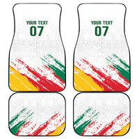 Cameroon Les Lionnes Indomptables Football Custom Car Mats Toghu Pattern