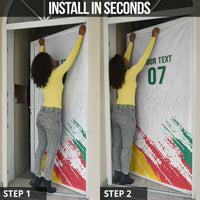 Cameroon Les Lionnes Indomptables Football Custom Door Cover Toghu Pattern