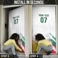 Cameroon Les Lionnes Indomptables Football Custom Door Cover Toghu Pattern