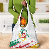 Cameroon Les Lionnes Indomptables Football Grocery Bag Toghu Pattern