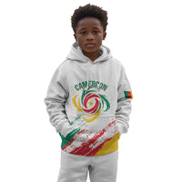 Cameroon Les Lionnes Indomptables Football Custom Kid Hoodie Toghu Pattern