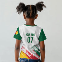 Cameroon Les Lionnes Indomptables Football Custom Kid T shirt Toghu Pattern