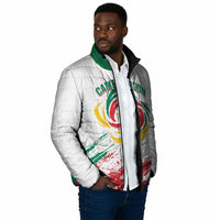 Cameroon Les Lionnes Indomptables Football Custom Padded Jacket Toghu Pattern