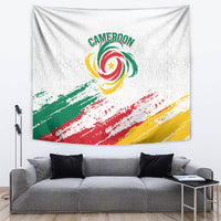 Cameroon Les Lionnes Indomptables Football Tapestry Toghu Pattern