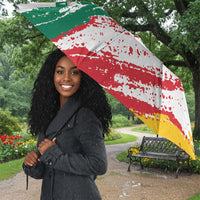Cameroon Les Lionnes Indomptables Football Umbrella Toghu Pattern
