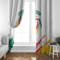 Cameroon Les Lionnes Indomptables Football Window Curtain Toghu Pattern