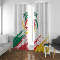 Cameroon Les Lionnes Indomptables Football Window Curtain Toghu Pattern
