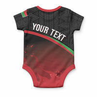 Malawi Football Personalized Blazing Fires Baby Onesie Scorchers Fighting