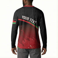 Malawi Football Personalized Blazing Fires Button Sweatshirt Scorchers Fighting