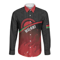 Malawi Football Personalized Blazing Fires Long Sleeve Button Shirt Scorchers Fighting
