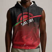 Malawi Football Personalized Blazing Fires Sleeveless Hoodie Scorchers Fighting