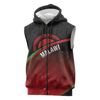 Malawi Football Personalized Blazing Fires Sleeveless Zip Hoodie Scorchers Fighting
