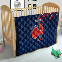 Personalised France Rugby Quilt 2023 World Cup Allez Les Bleus Grunge Style - Wonder Print Shop