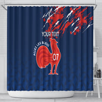personalised-france-rugby-shower-curtain-2023-world-cup-allez-les-bleus-grunge-style