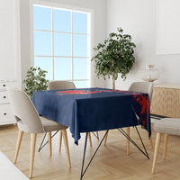 Personalised France Rugby Tablecloth 2023 World Cup Allez Les Bleus Grunge Style - Wonder Print Shop