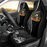 Mexico Day Of The Dead Car Seat Cover Sombrero Sugar Skull With Roses LT7 - Wonder Print Shop