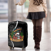 Mexico Day Of The Dead Luggage Cover Sombrero Sugar Skull With Roses - Wonder Print Shop