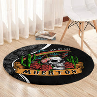 mexico-day-of-the-dead-round-carpet-sombrero-sugar-skull-with-roses