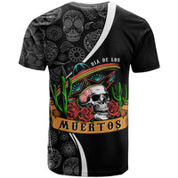 Mexico Day Of The Dead T Shirt Sombrero Sugar Skull With Roses - Wonder Print Shop