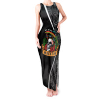 Mexico Day Of The Dead Tank Maxi Dress Sombrero Sugar Skull With Roses - Wonder Print Shop