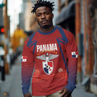 Afro-Panama Football 2026 Custom Long Sleeve Shirt La Marea Roja Making History - Wonder Print Shop