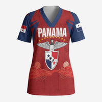 Afro-Panama Football 2026 Custom Scrub Top La Marea Roja Making History - Wonder Print Shop