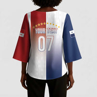 Afro-Panama Football Los Canaleros 2026 Custom Kimono Sleeve Blouse Rising Glory - Wonder Print Shop