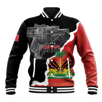 Personalized Haiti First Black Republic 1804 Baseball Jacket Ayiti Citadel Laferriere