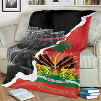 Personalized Haiti First Black Republic 1804 Blanket Ayiti Citadel Laferriere