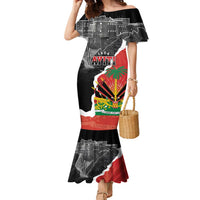Personalized Haiti First Black Republic 1804 Family Matching Mermaid Dress and Hawaiian Shirt Ayiti Citadel Laferriere