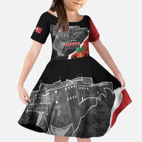 Personalized Haiti First Black Republic 1804 Family Matching Off The Shoulder Long Sleeve Dress and Hawaiian Shirt Ayiti Citadel Laferriere