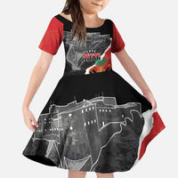 Personalized Haiti First Black Republic 1804 Family Matching Off Shoulder Maxi Dress and Hawaiian Shirt Ayiti Citadel Laferriere