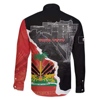 Personalized Haiti First Black Republic 1804 Family Matching Short Sleeve Bodycon Dress and Hawaiian Shirt Ayiti Citadel Laferriere