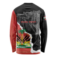 Personalized Haiti First Black Republic 1804 Long Sleeve Shirt Ayiti Citadel Laferriere