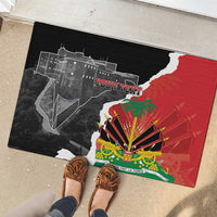 Personalized Haiti First Black Republic 1804 Rubber Doormat Ayiti Citadel Laferriere