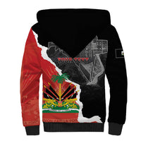 Personalized Haiti First Black Republic 1804 Sherpa Hoodie Ayiti Citadel Laferriere