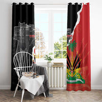 Personalized Haiti First Black Republic 1804 Window Curtain Ayiti Citadel Laferriere
