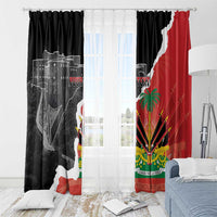 Personalized Haiti First Black Republic 1804 Window Curtain Ayiti Citadel Laferriere