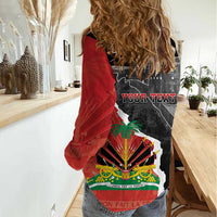 Personalized Haiti First Black Republic 1804 Women Casual Shirt Ayiti Citadel Laferriere