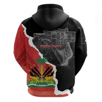 Personalized Haiti First Black Republic 1804 Zip Hoodie Ayiti Citadel Laferriere