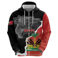 Personalized Haiti First Black Republic 1804 Zip Hoodie Ayiti Citadel Laferriere
