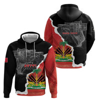 Personalized Haiti First Black Republic 1804 Zip Hoodie Ayiti Citadel Laferriere