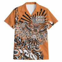 Canada Indigenous Orange Hawaiian Shirt Haida Art Thunder Bird