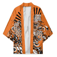Canada Indigenous Orange Kimono Haida Art Thunder Bird