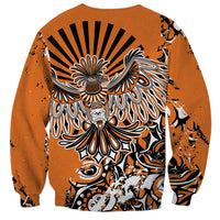 Canada Indigenous Orange Sweatshirt Haida Art Thunder Bird