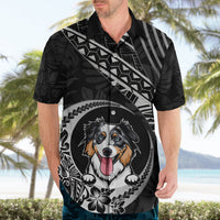 Personalised Polynesian Dog Hawaiian Shirt With Australian Shepherd - Crescent Style - Wonder Print Shop