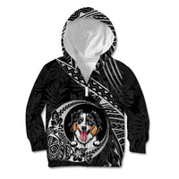 Personalised Polynesian Dog Kid Hoodie With Australian Shepherd - Crescent Style - Wonder Print Shop