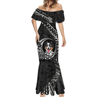 Personalised Polynesian Dog Mermaid Dress With Australian Shepherd - Crescent Style - Wonder Print Shop