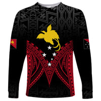 Personalised PNG Long Sleeve Shirt Papua Motuan Mirror Style - Wonder Print Shop