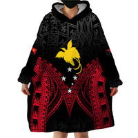 Personalised PNG Wearable Blanket Hoodie Papua Motuan Mirror Style - Wonder Print Shop
